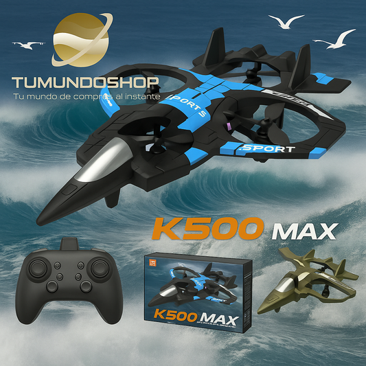 Drone Avión K500 MAX™ – Acrobático, Estable y Resistente | Juguete 2025