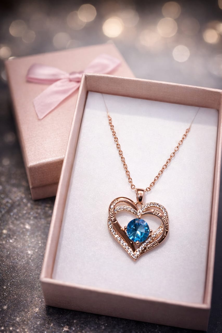 Collar Corazón Celestial 💙