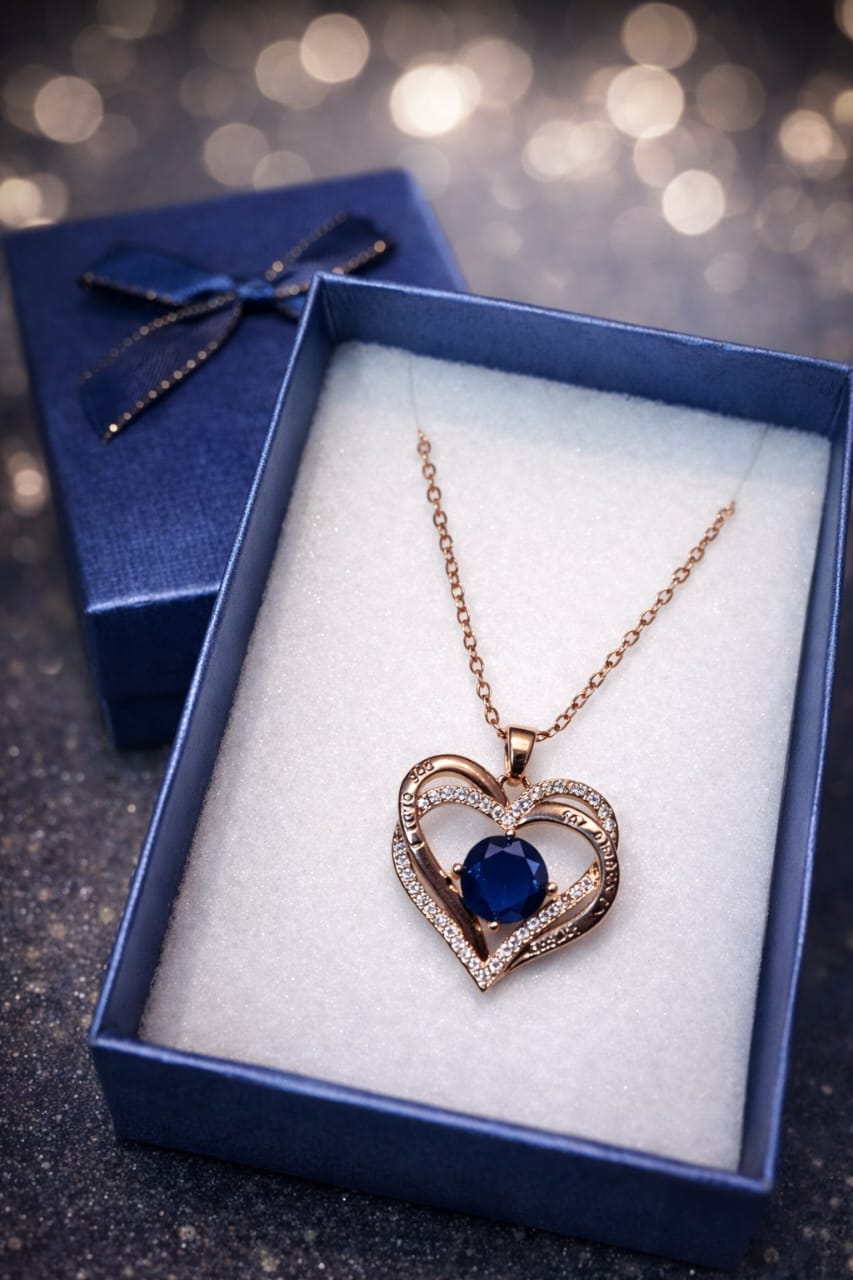 Collar Corazón Celestial 💙