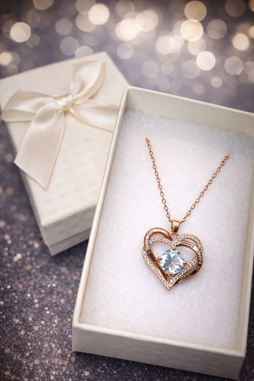 Collar Corazón Celestial 💙