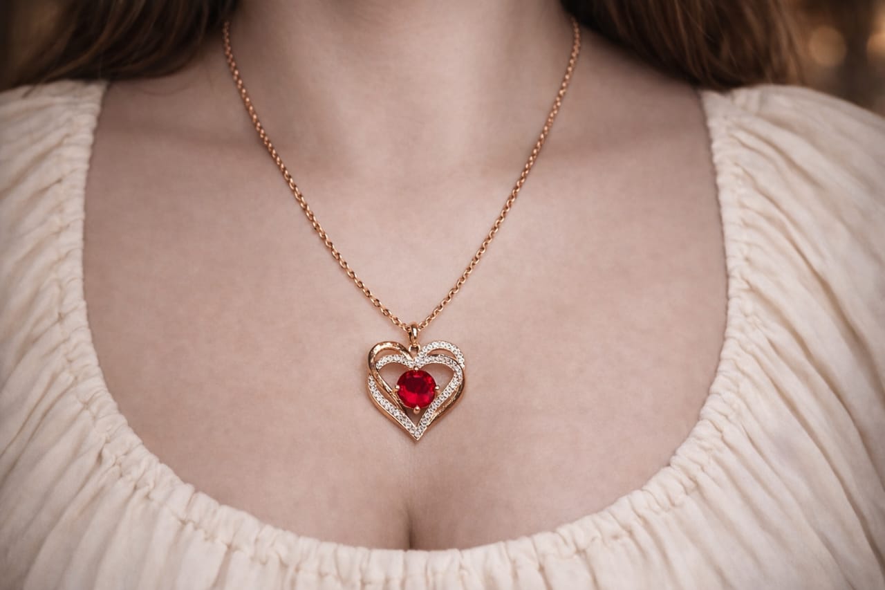 Collar Corazón Celestial 💙